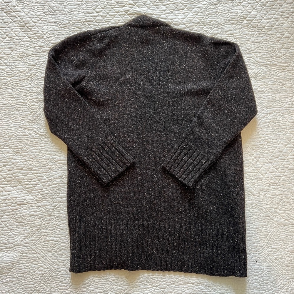 Vintage merino wool grey cardigan, Parisian Signature, size M - Picture 2 of 6